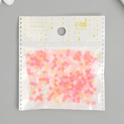 Бисер стекло 8/0 «Матовый полупрозрачный. Меланж красный», 10 г