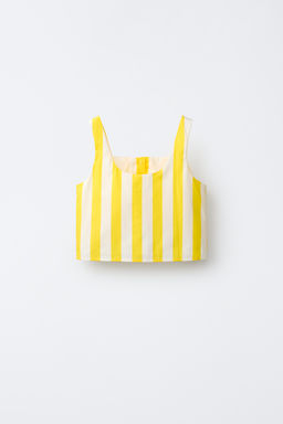TOP RAYAS BOTONES / Estampado
