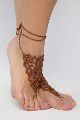 Барефуты Вязанные украшения на ноги - Lt collection фото 13