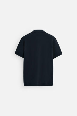 TEXTURED KNIT POLO SHIRT - Zara фото 35