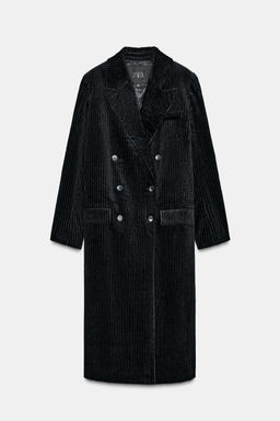 CORDUROY LONG COAT ZW COLLECTION LIMITED EDITION