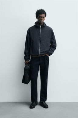 LIGHTWEIGHT TECHNICAL HOODED JACKET