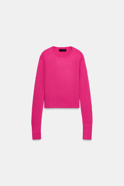 PLAIN KNIT WOOL SWEATER - Zara фото 4
