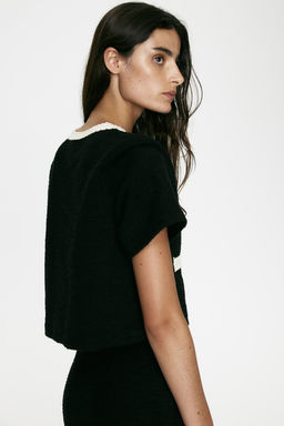 Cardigan con ribete bordado - H&m фото 3