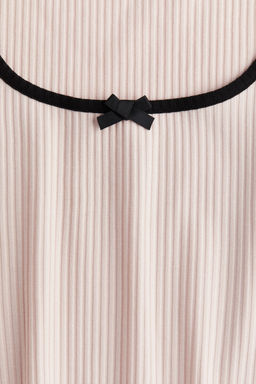 Top de canale con detalles sobrehilados - H&m фото 5