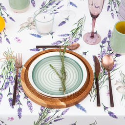 Скатерть Этель Lavender, 149?250 см, 100% хлопок, саржа 190 г/м?