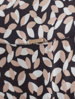 D22.258 Платье женское черный-бежевый