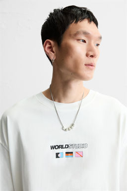 FLAG PRINT T-SHIRT - Zara фото 7