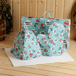 Набор для бани в портфеле с принтом Директор бани