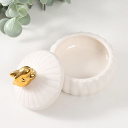 Шкатулка керамика Золотой кролик МИКС 7,5х7,5х7 см - Simaland фото 3