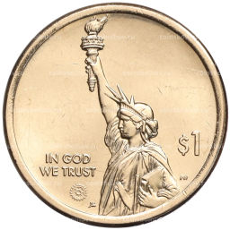 Монета 1 доллар 2023 года Р США Американские инновации  Первая трансплантация легких человеку