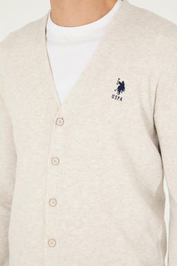 Мужской базовый трикотажный кардиган Stone Melange - U.s. polo assn фото 14