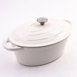 40640 Кастрюля чугун 3,5 л эмаль/покрытие белая MB (х2)