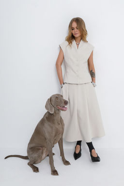 Юбка Pirs 5831 жемчужный  фото 5