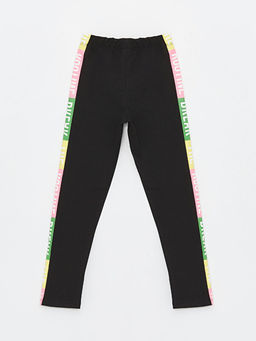 Beli Lastikli Bask?l? K?z ?ocuk Uzun Tayt - Waikiki фото 2