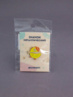 Значок металлический iLikeGift "Cute chicken"