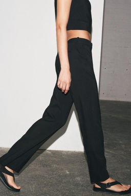 ZW COLLECTION STRAIGHT-LEG TROUSERS - Zara фото 4