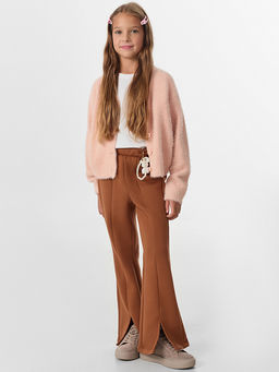 Брюки для девочек коричневые - Mark formelle фото 4