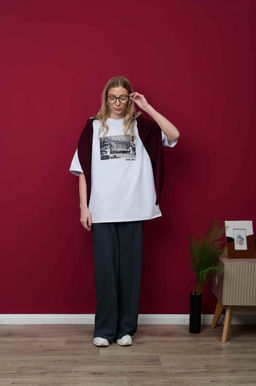 Футболка оверсайз унисекс " Эрвий" белый