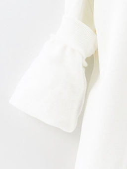 Bisiklet Yaka Bask?l? K?z ?ocuk Sweatshirt