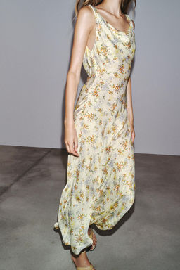 ZW COLLECTION PRINTED SATIN DRESS - Zara фото 12