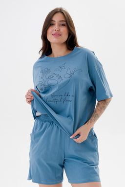 Пижама женская из кулирки Дива топаз
