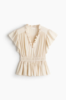 Blusa de manga circular con peplum - H&m фото 3