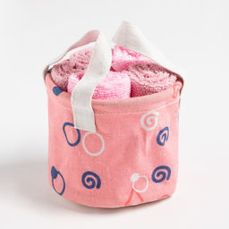 Набор салфеток махровых универсальных в корзинке Этель Фигуры 30х30см-5шт,100% хлопок,340г/м2  фото 4