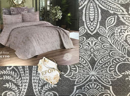 Покрывало EFOR SOFT LETTO 240*260 с наволочками (60*80) кофейный