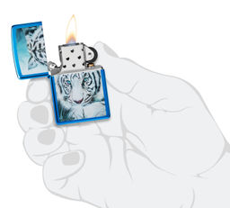 Зажигалка ZIPPO Белый тигр | White Tiger 48951  фото 5