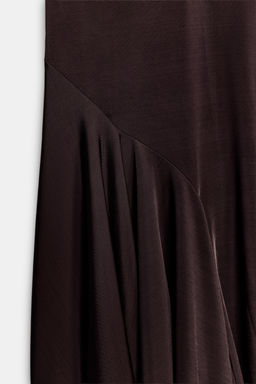 VESTIDO TIRANTES ASIM?TRICO / Marr?n - Zara фото 7