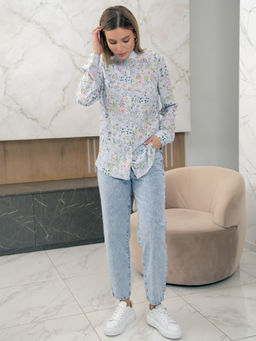 02-1296 Блуза - Вишня фото 4