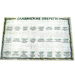 Стенд "Славянские обереги" на 24 амулета, без комплекта амулетов, ХДФ
