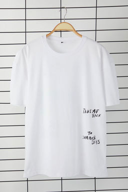 TRENDYOL MAN Lacivert 0versize/Genis Kesim Yaz? Bask?l? %100 Pamuk T-Shirt TMNSS25TS00064 - Trendyolmilla фото 7