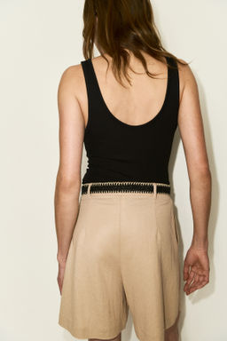 Pantal?n corto sastre con cintur?n - H&m фото 5