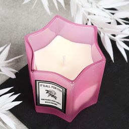 Свеча ароматическая в подсвечнике 7х7 см / B712 /уп 96/ - ГалеонТрейд фото 14