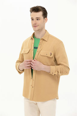 Мужская рубашка Camel с длинным рукавом - U.s. polo assn фото 10