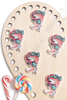 Кабошон-вырубка "Девочка" 2,5*3,7 см (10 шт) SF-5950, №14