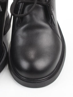 01-M43-18 BLACK Ботинки демисезонные женские (натуральная кожа)