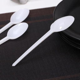 Цена за 100 шт. Ложка одноразовая «Стандарт», пластик, 16 см, столовая, белая