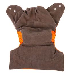 Трусики-подгузник, многоразовый, угольно-бамбуковая ткань, цвет оранжевый, от 0-36 мес. - Крошка я фото 10