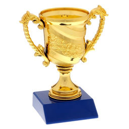 Кубок 058, зол., подставка пластик, 12.5 х 10,6 х 6,5 см - Командор фото 3