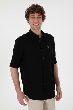 Erkek Siyah Uzun Kollu Basic G_mlek Sepette S_rpriz _ndirim - U.s. polo assn фото 3