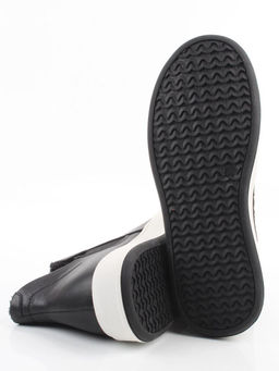 01-XKL24-068R BLACK Ботинки демисезонные женские (натуральная кожа, байка)