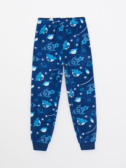 Bisiklet Yaka Bask?l? Uzun Kollu Polar Erkek ?ocuk Pijama Tak?m? - Waikiki фото 3