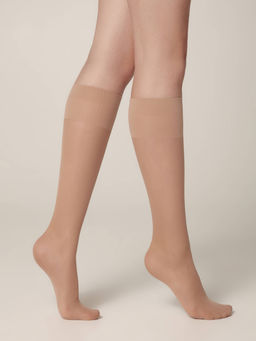 Цена за 2 пары. Носки Удлиненные CONTE ACTIVE 40 (1 пара) Гольфы женские natural