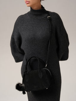 Замшевая сумка Polly DBR 31348 черный фото 8