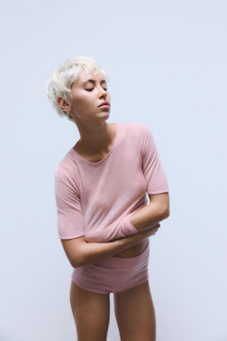 100% WOOL T-SHIRT - Zara фото 4