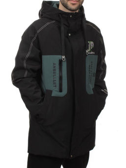 2171 BLACK GREEN Куртка мужская зимняя облегченная (130 гр. холлофайбер)