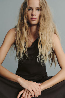 FLOWING HALTER DRESS - Zara фото 11